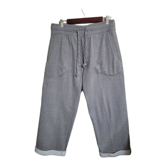 Lululemon Pants mens M Gray sweatpant Cuff Lounge Resort Preppy Country Club - Picture 1 of 8